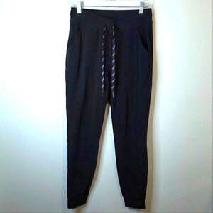 Marc New York Black Ribbed Sweat Pant Joggers Size Small
